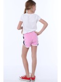 Light pink girls\' shorts NDZ8644 - Online store - Boutique